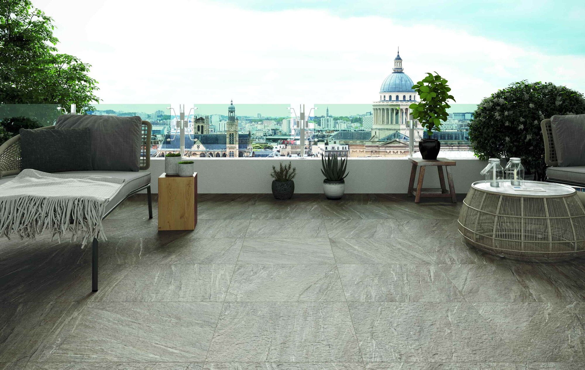 Outdoor-Fliese WALS Grigio 60x60