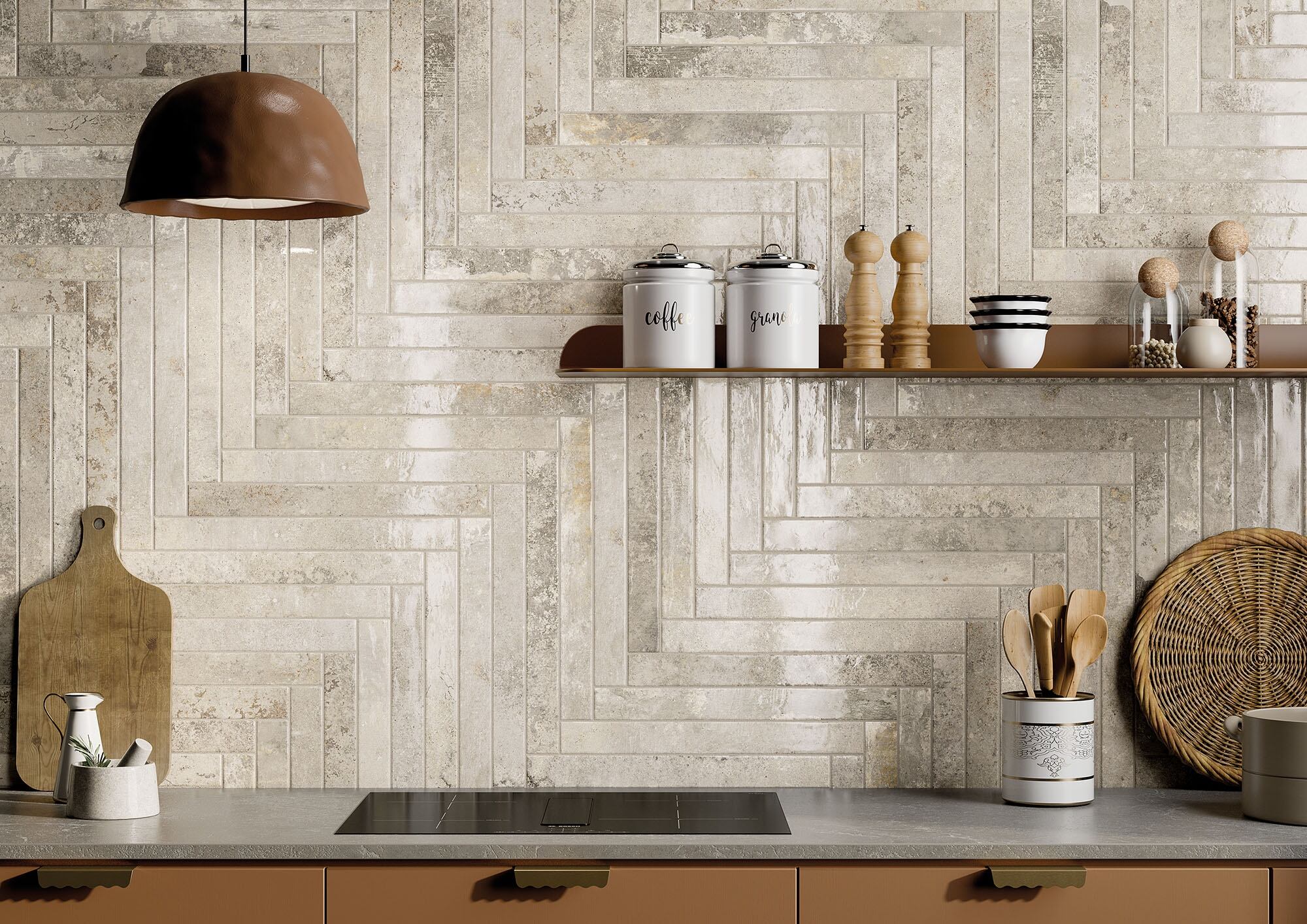 Wandfliese KIST LUX ivory 5x45