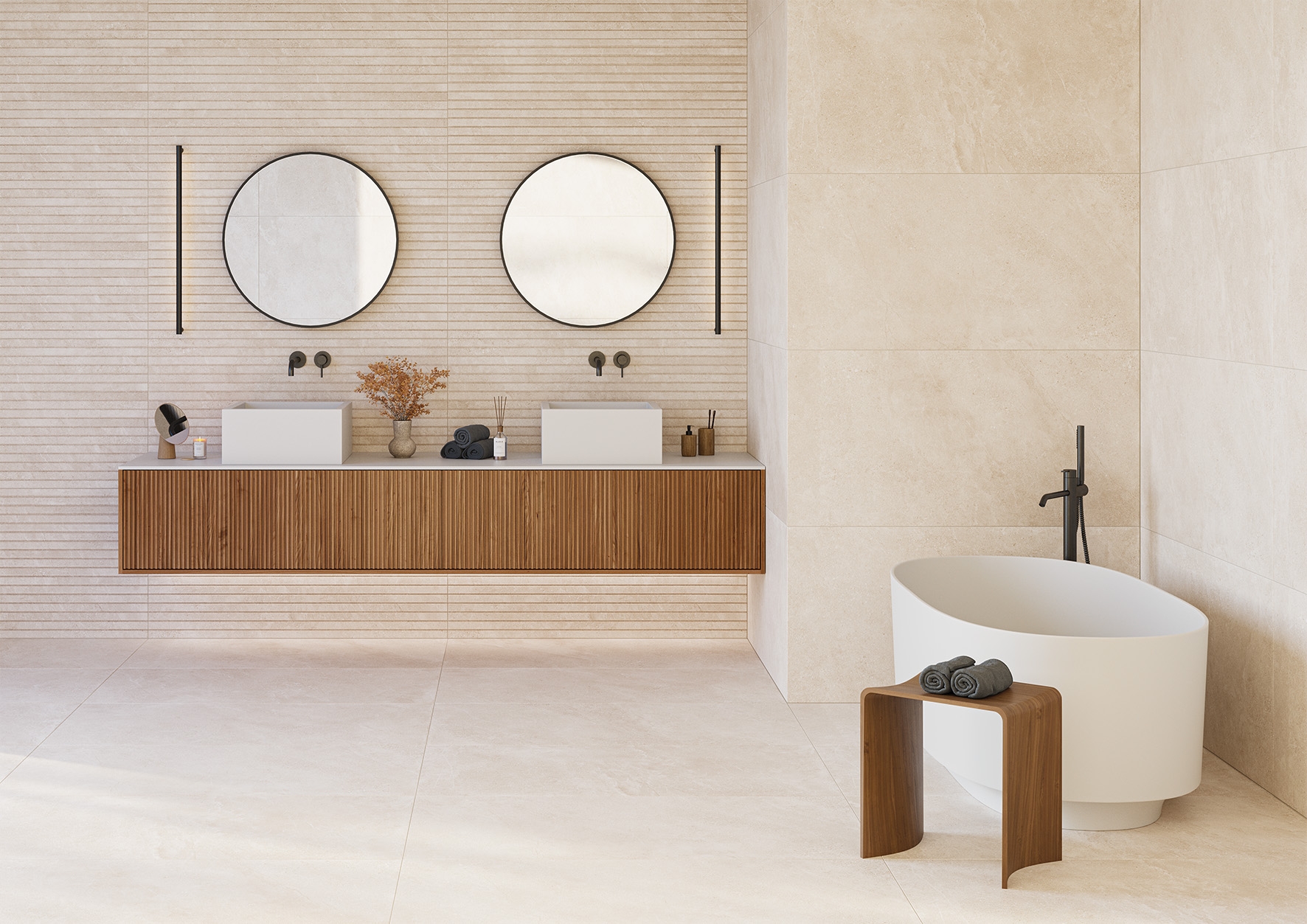 Bodenfliese LUNE beige 60x120