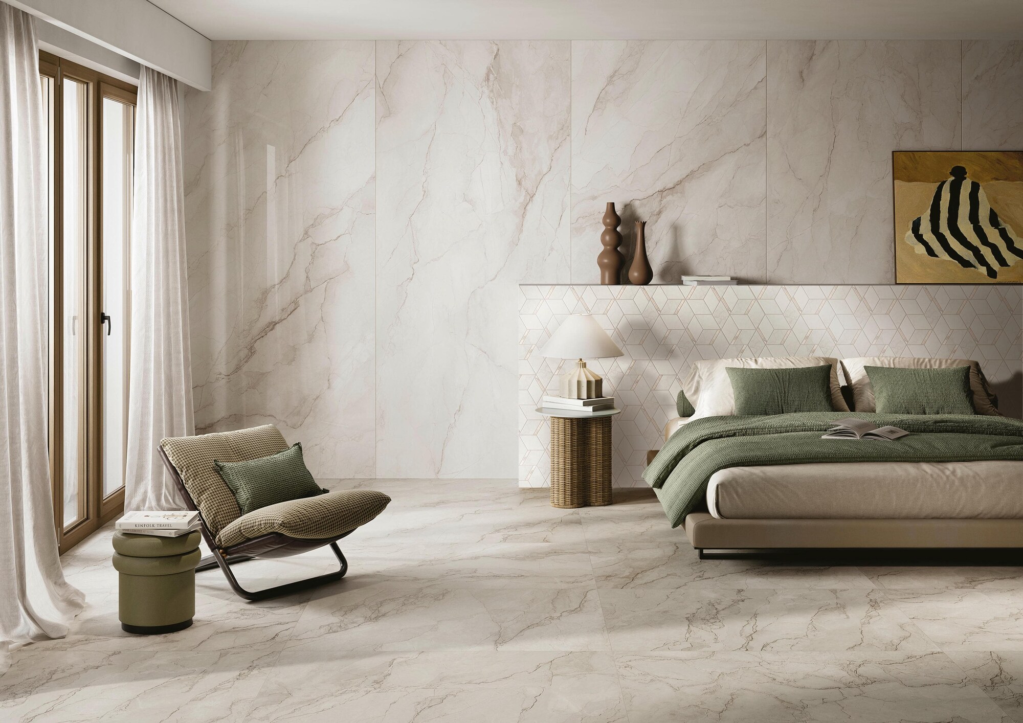 Bodenfliese BOLGHERI STONE white 60x120 (Lap)