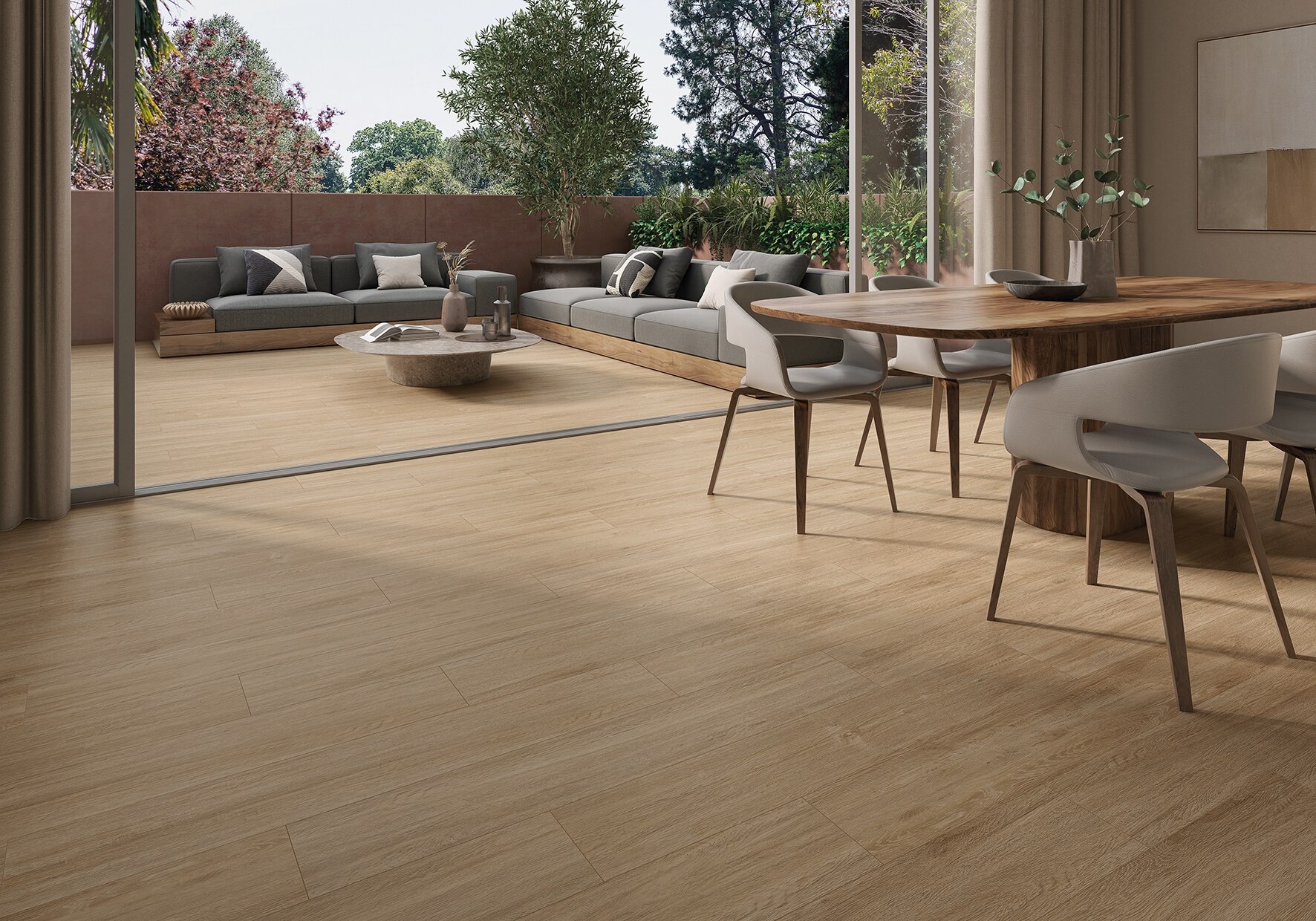 Bodenfliese TIKAL siena 23x120