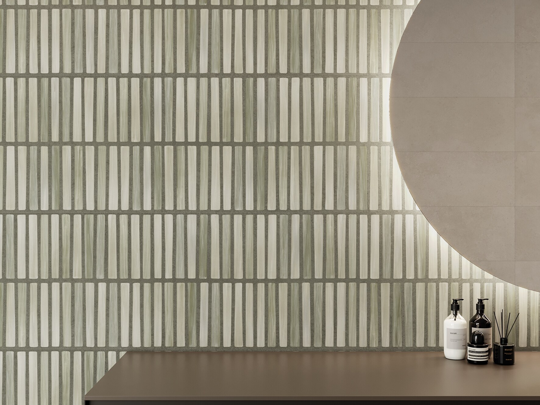 Wandfliese PIGMENTA verde 40x120