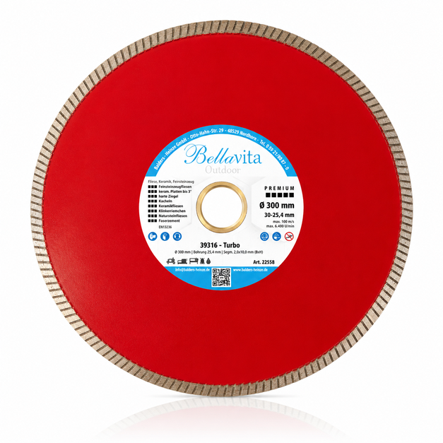 Diamantscheibe Premium Rot D300mm