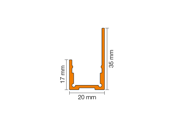 LIPROTEC-WS AE 1,5m Aufnahmeprofil indire