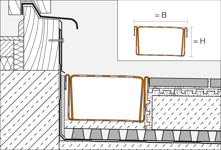 TROBA-LINE-TLG 1,0m Drainrinne H=40mm B=1